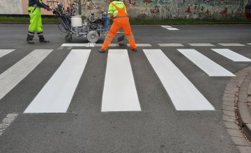 Oznakowanie poziome na drogach w zarządzie SDM